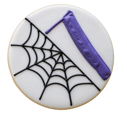 Spiderweb Halloween cookie